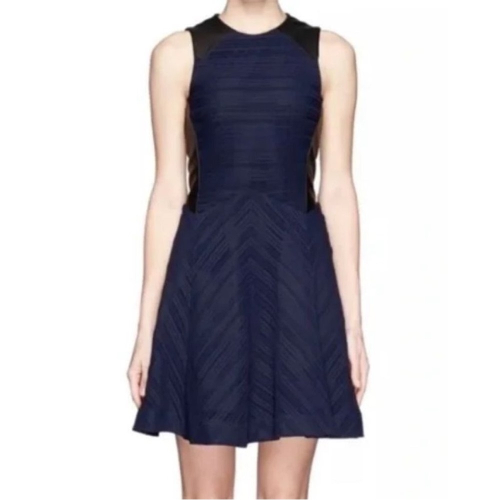 Rag & Bone Basha Leatger Trim Dress size 4